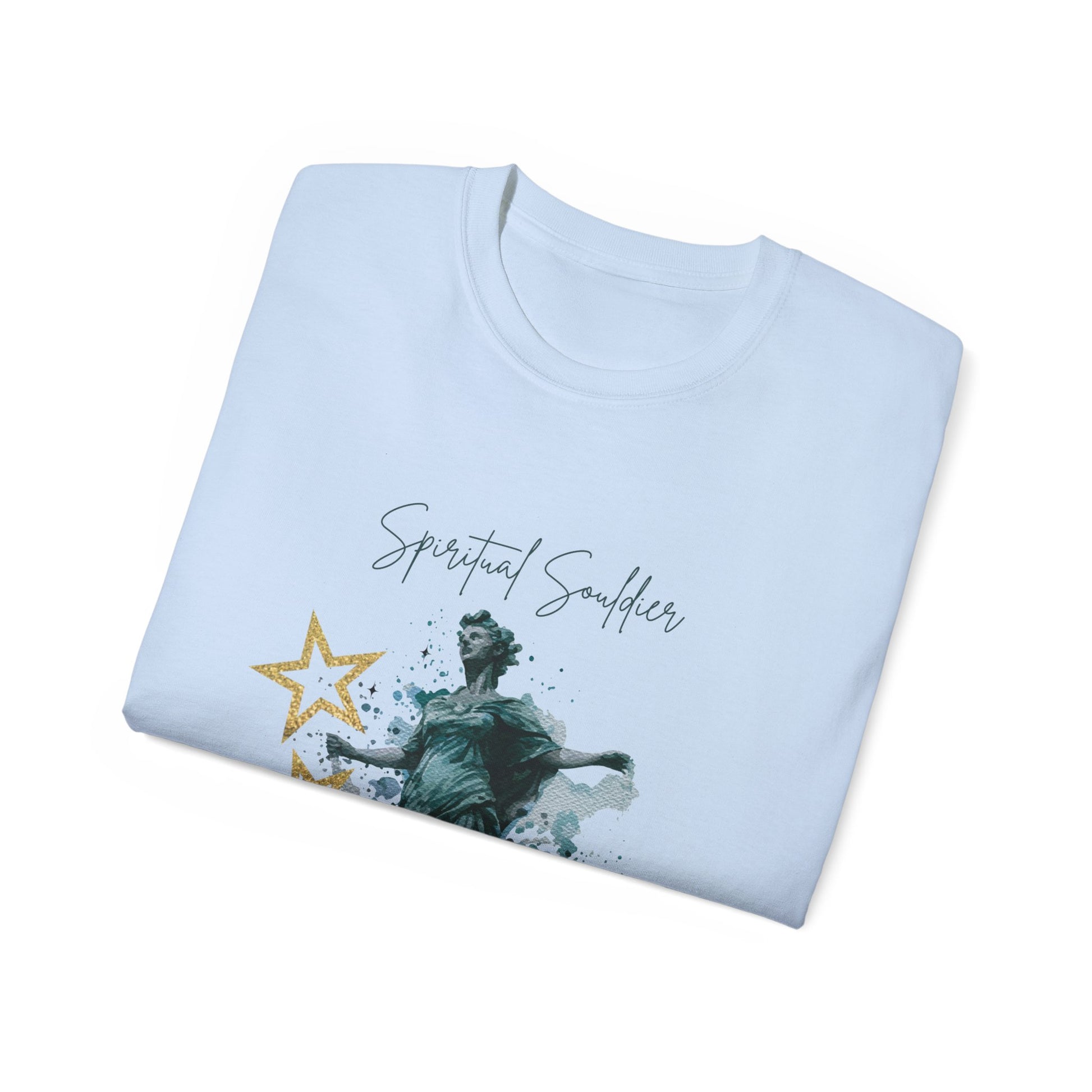 Spiritual Smiles Unisex Tee, Artistic Cotton Shirt, Thoughtful Gift, Everyday Style, Great for Meditation, Inspirational Wear