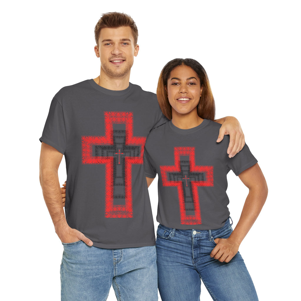 Faith-Inspired Unisex Heavy Cotton Tee, Christian Gift, Casual Wear, Spiritual Apparel, Religious T-Shirt, Everyday Comfort