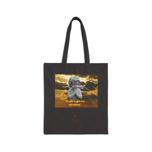 Angelic Vintage Inspired Cotton Canvas Tote Bag,