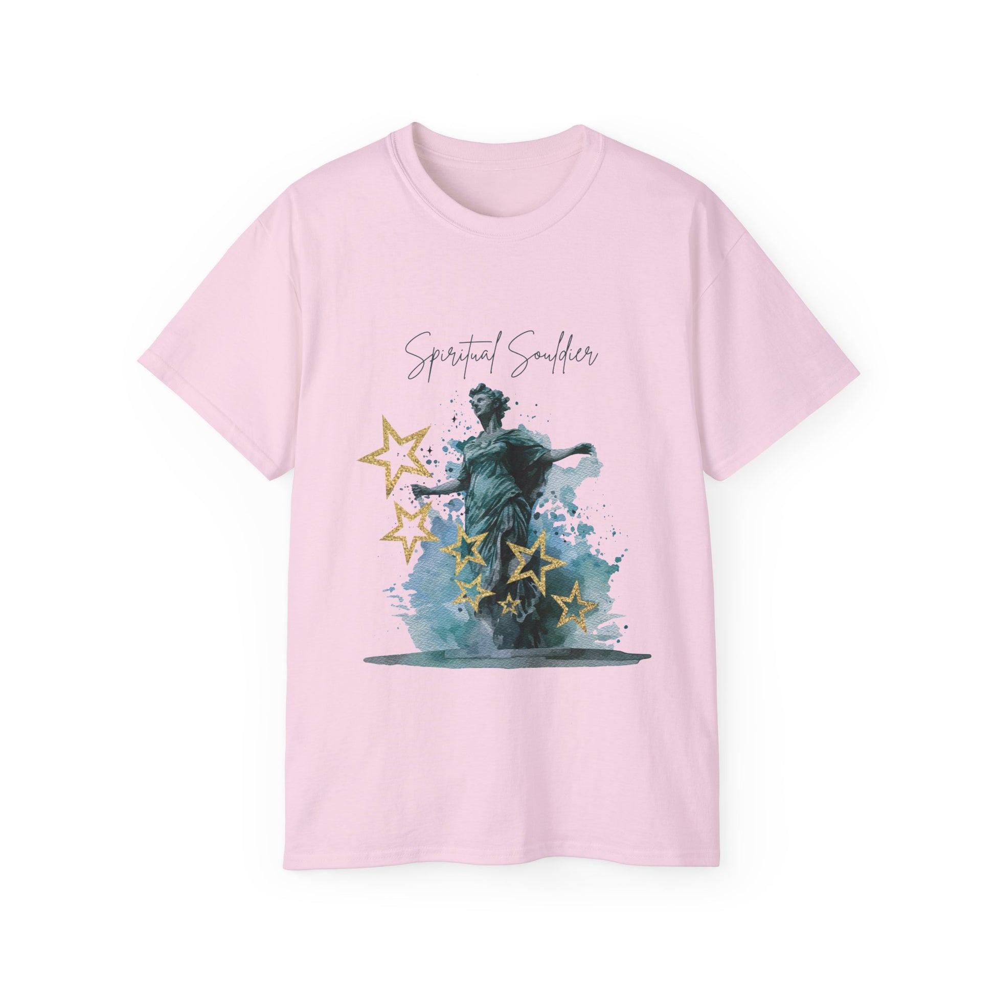 Spiritual Smiles Unisex Tee, Artistic Cotton Shirt, Thoughtful Gift, Everyday Style, Great for Meditation, Inspirational Wear