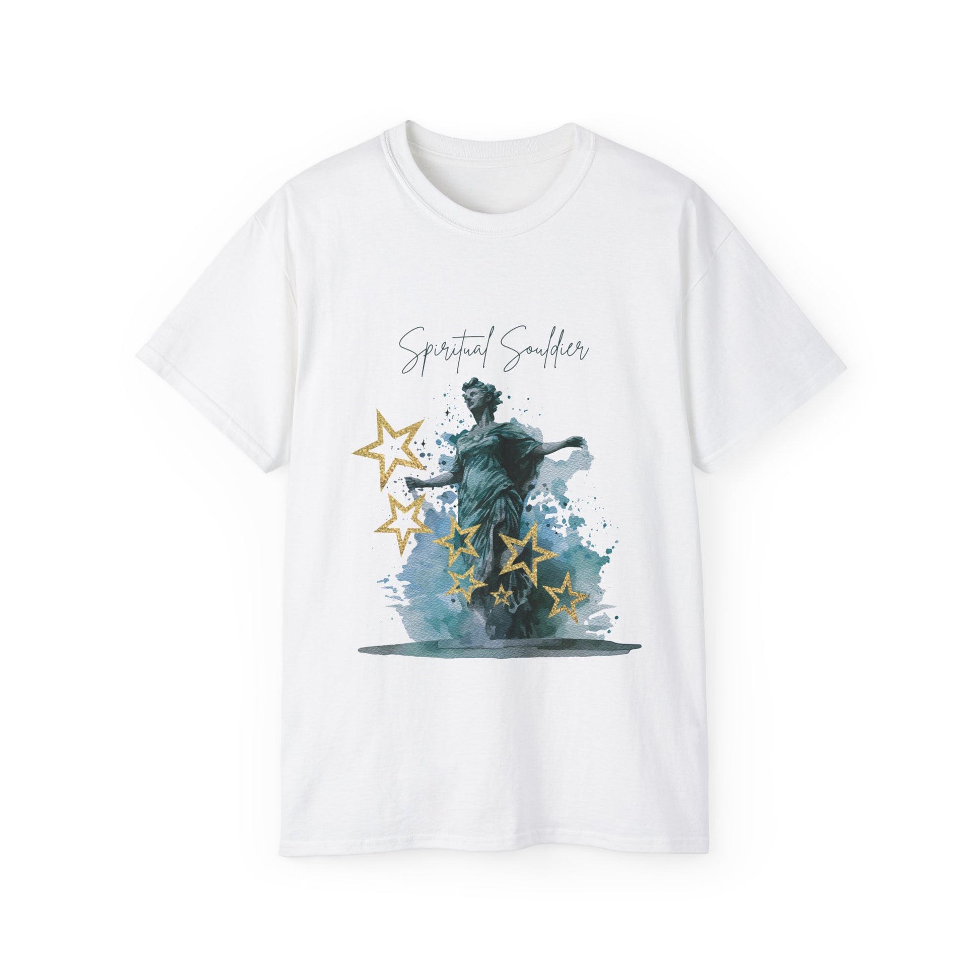 Spiritual Smiles Unisex Tee, Artistic Cotton Shirt, Thoughtful Gift, Everyday Style, Great for Meditation, Inspirational Wear