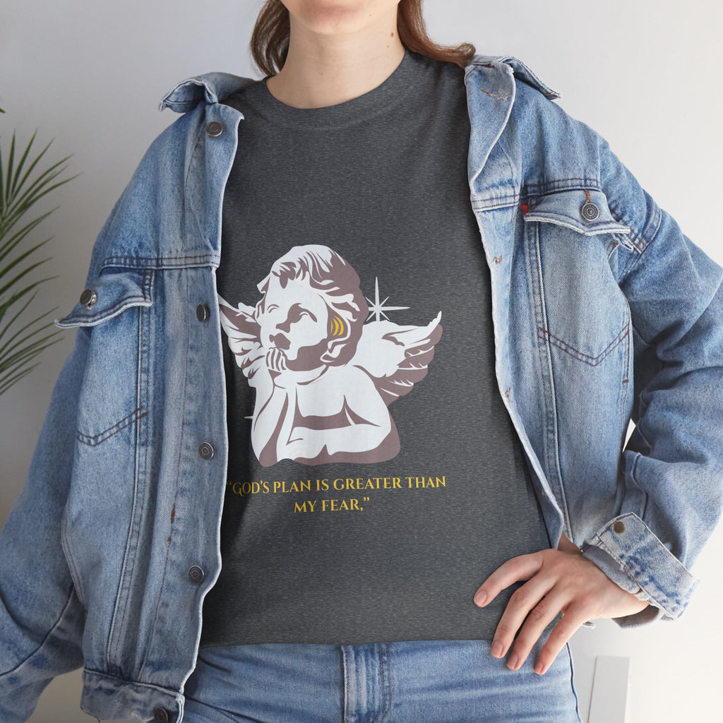God's Plan Heavy Cotton Tee, Inspirational T-Shirt, Unisex Graphic Tee, Faith-Based Apparel, Gift for Believers, Motivational Wear