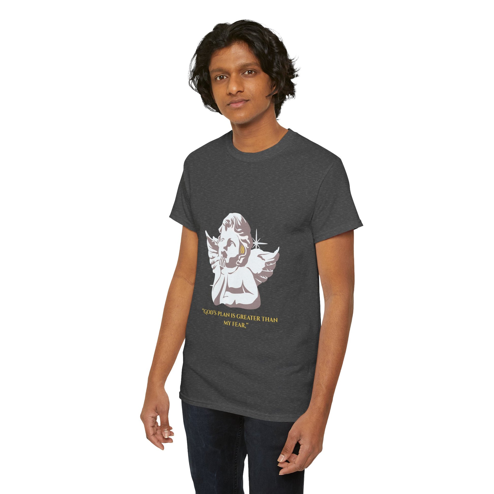 God's Plan Heavy Cotton Tee, Inspirational T-Shirt, Unisex Graphic Tee, Faith-Based Apparel, Gift for Believers, Motivational Wear