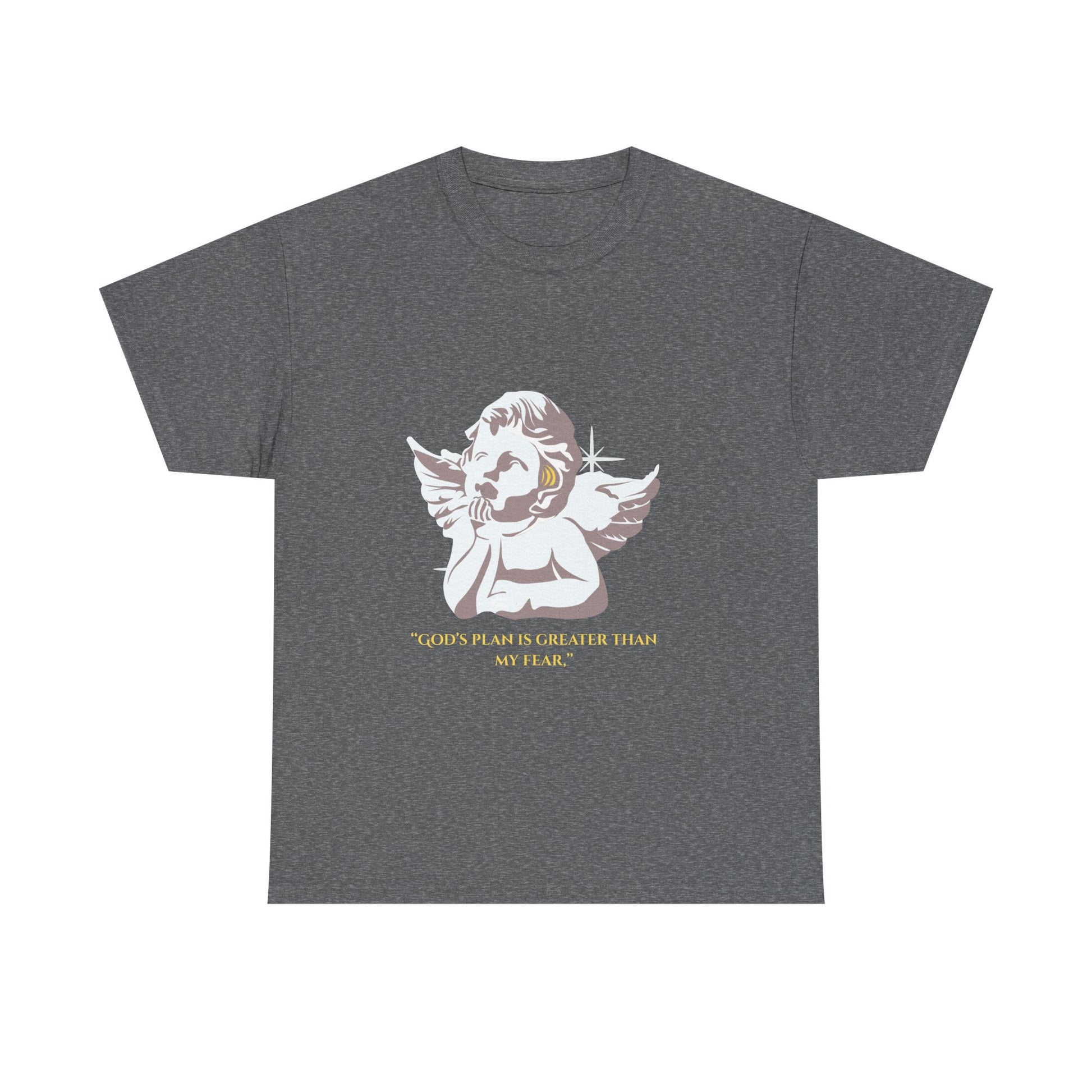 God's Plan Heavy Cotton Tee, Inspirational T-Shirt, Unisex Graphic Tee, Faith-Based Apparel, Gift for Believers, Motivational Wear