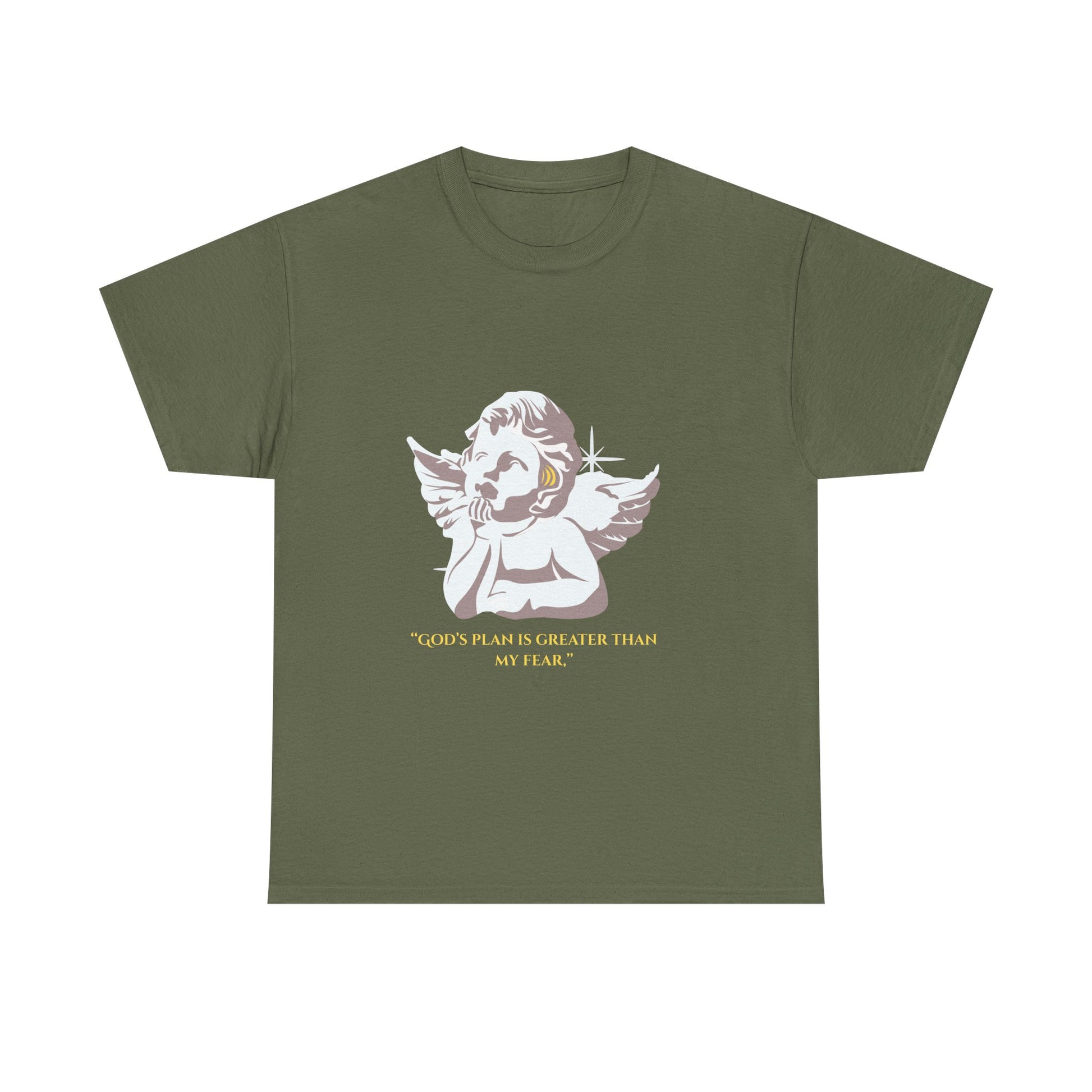 God's Plan Heavy Cotton Tee, Inspirational T-Shirt, Unisex Graphic Tee, Faith-Based Apparel, Gift for Believers, Motivational Wear