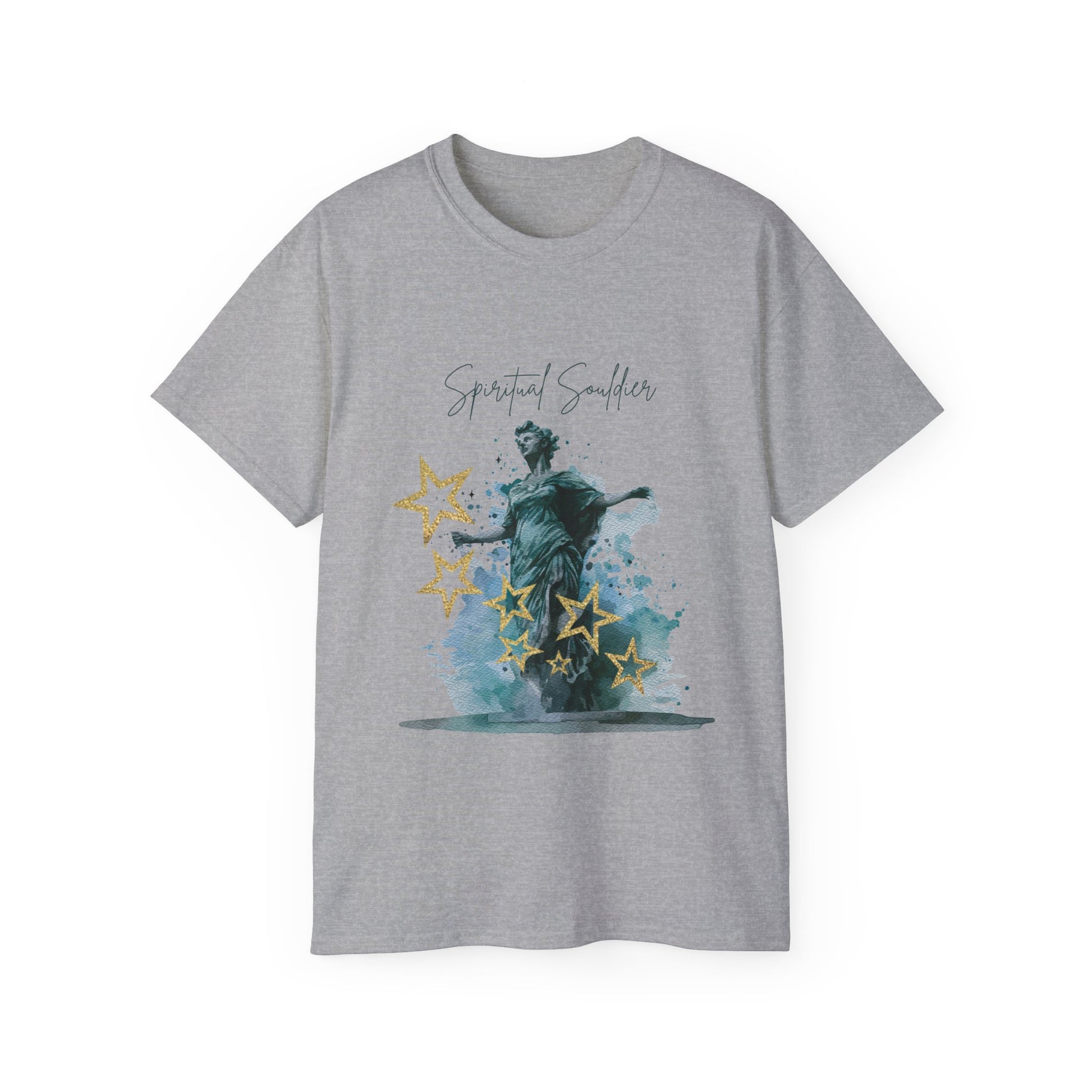 Spiritual Smiles Unisex Tee, Artistic Cotton Shirt, Thoughtful Gift, Everyday Style, Great for Meditation, Inspirational Wear