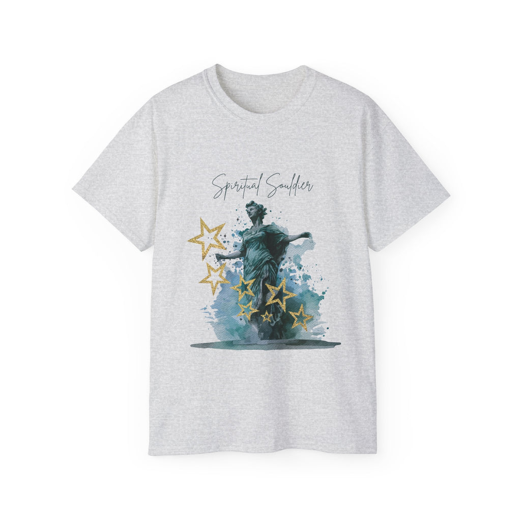 Spiritual Smiles Unisex Tee, Artistic Cotton Shirt, Thoughtful Gift, Everyday Style, Great for Meditation, Inspirational Wear