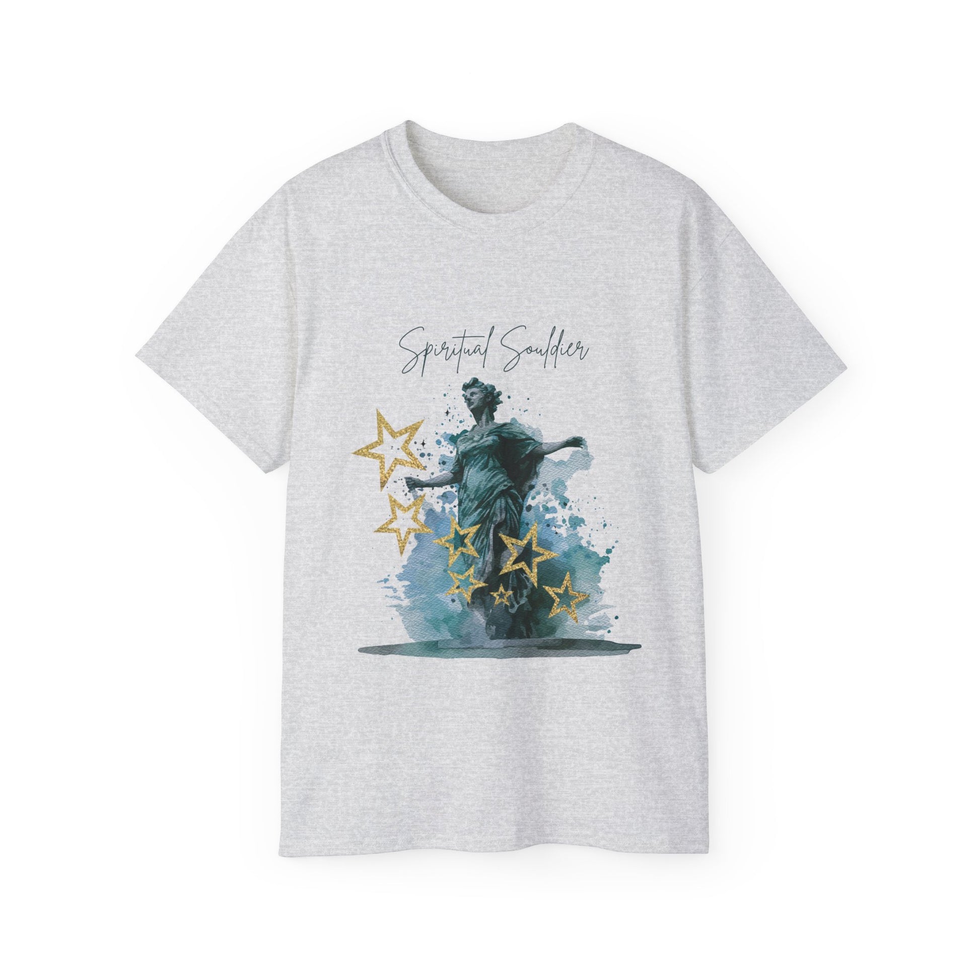 Spiritual Smiles Unisex Tee, Artistic Cotton Shirt, Thoughtful Gift, Everyday Style, Great for Meditation, Inspirational Wear