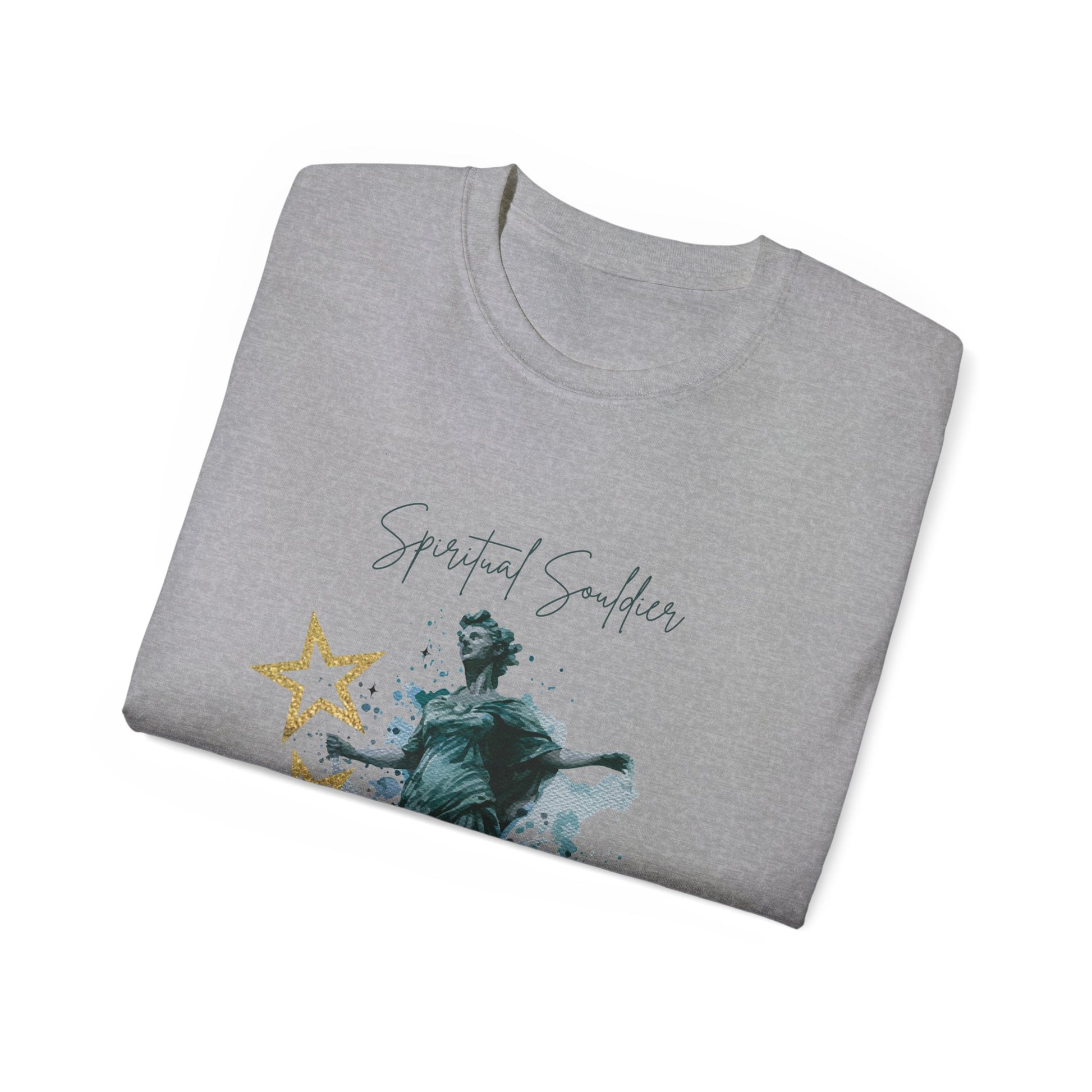 Spiritual Smiles Unisex Tee, Artistic Cotton Shirt, Thoughtful Gift, Everyday Style, Great for Meditation, Inspirational Wear
