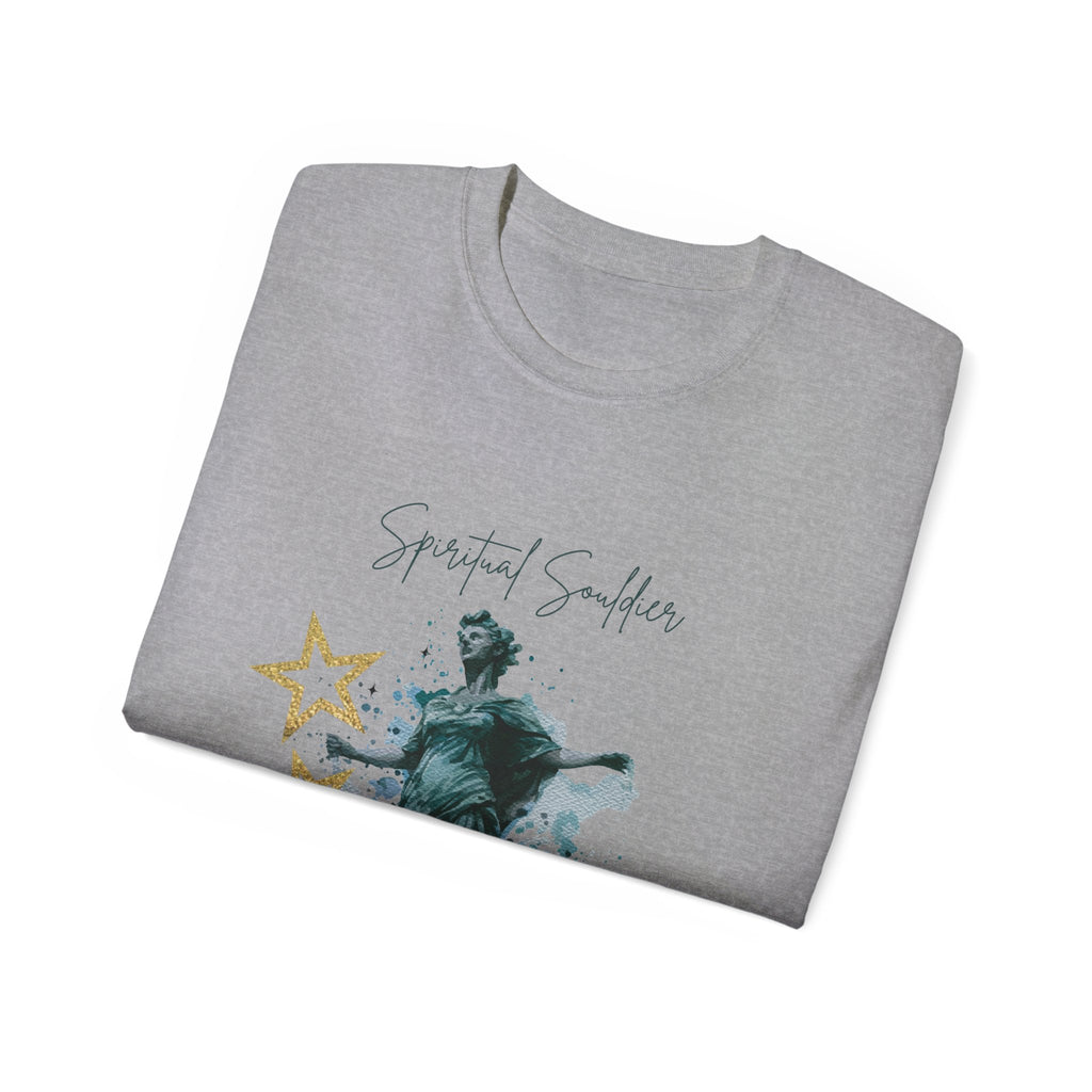 Spiritual Smiles Unisex Tee, Artistic Cotton Shirt, Thoughtful Gift, Everyday Style, Great for Meditation, Inspirational Wear