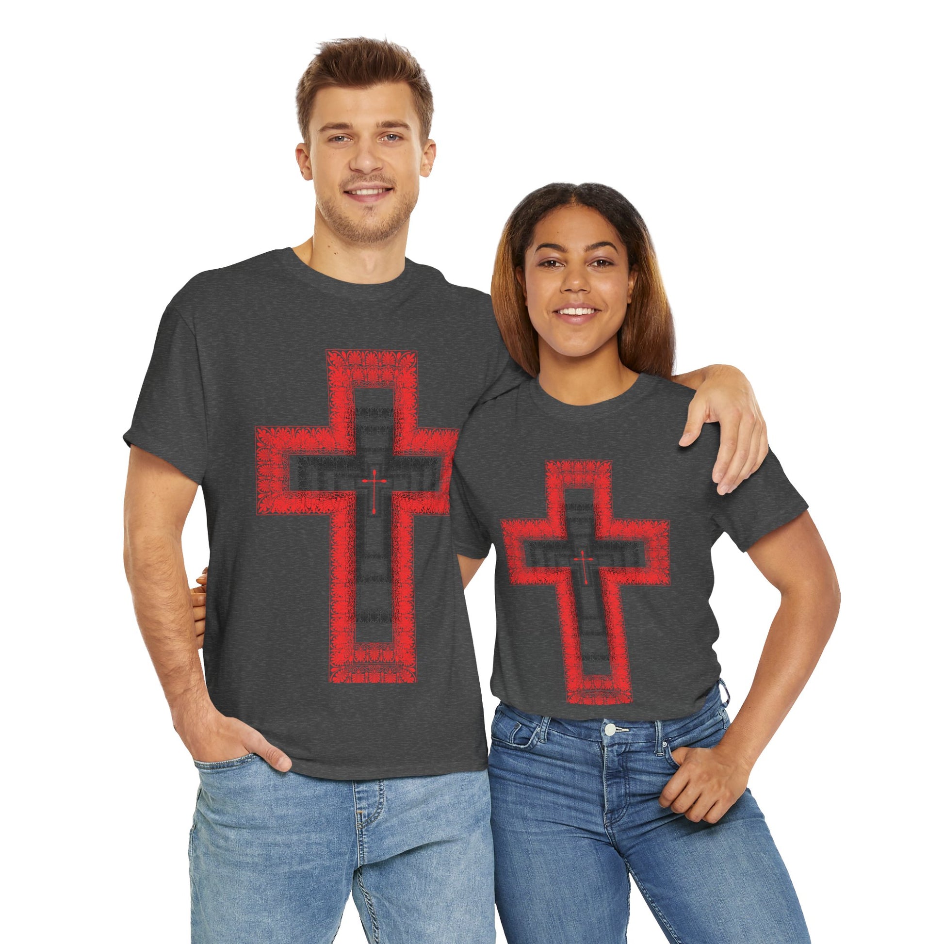 Faith-Inspired Unisex Heavy Cotton Tee, Christian Gift, Casual Wear, Spiritual Apparel, Religious T-Shirt, Everyday Comfort