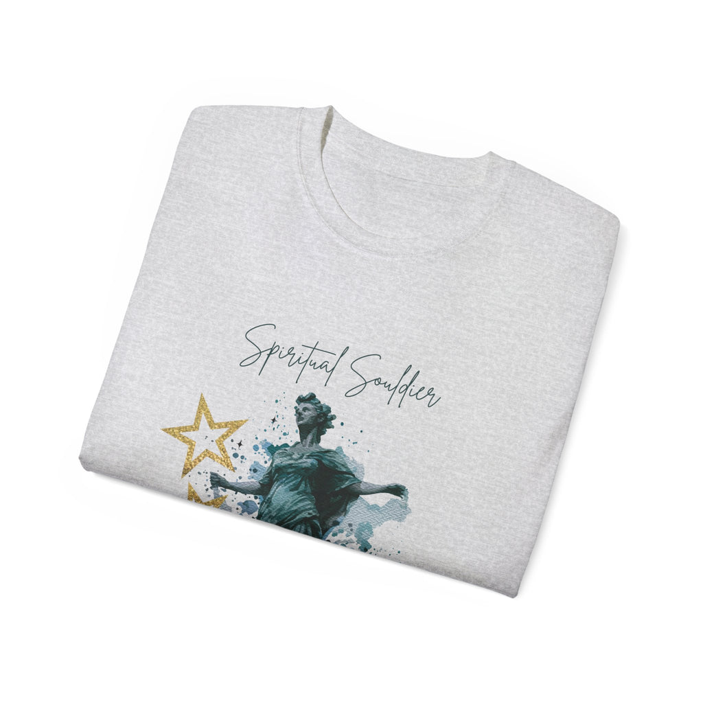 Spiritual Smiles Unisex Tee, Artistic Cotton Shirt, Thoughtful Gift, Everyday Style, Great for Meditation, Inspirational Wear