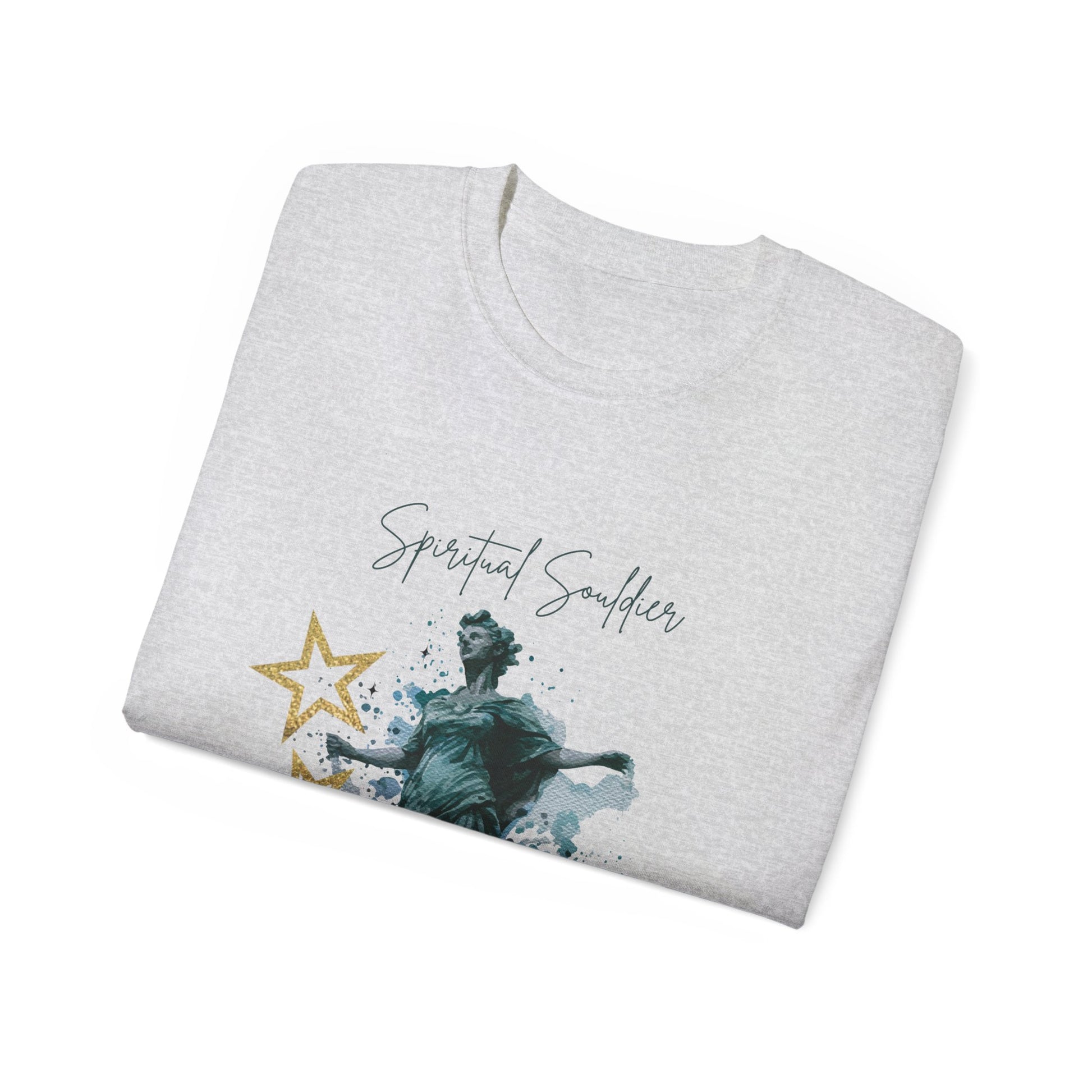 Spiritual Smiles Unisex Tee, Artistic Cotton Shirt, Thoughtful Gift, Everyday Style, Great for Meditation, Inspirational Wear