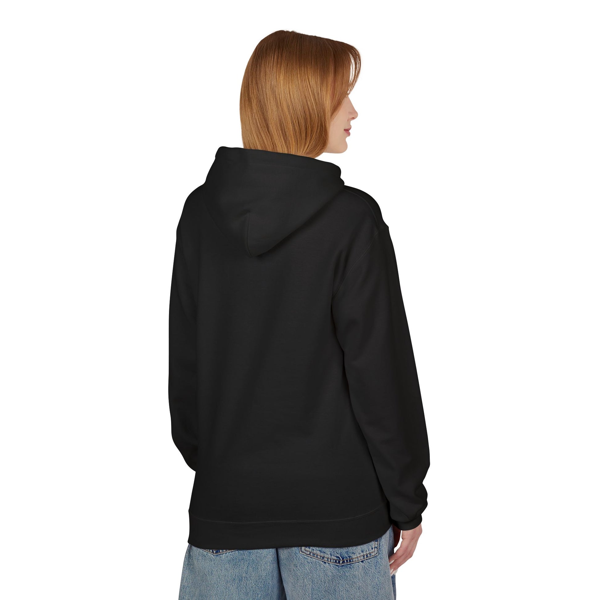 Stylish Graphic Fleece Hoodie, Cozy Casual Wear, Perfect for Fall, Gift for Him/Her, Religious Symbol Design