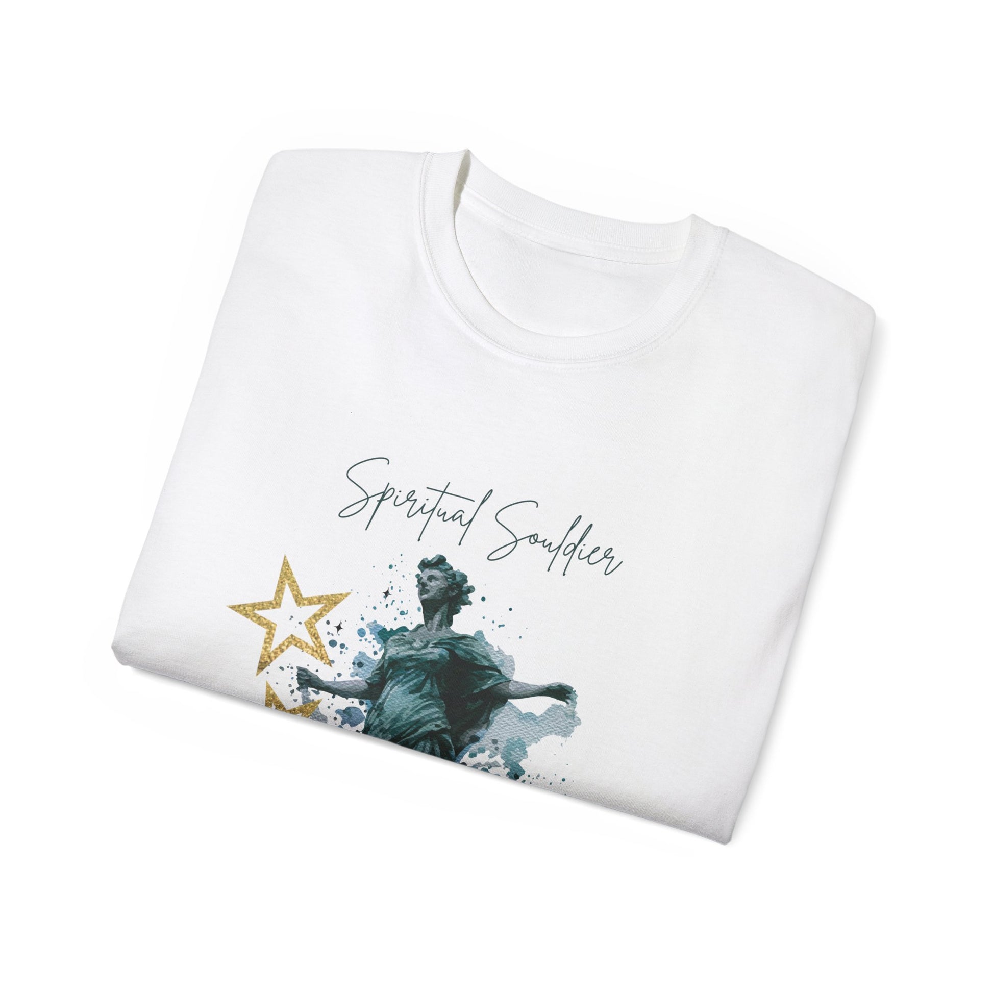 Spiritual Smiles Unisex Tee, Artistic Cotton Shirt, Thoughtful Gift, Everyday Style, Great for Meditation, Inspirational Wear